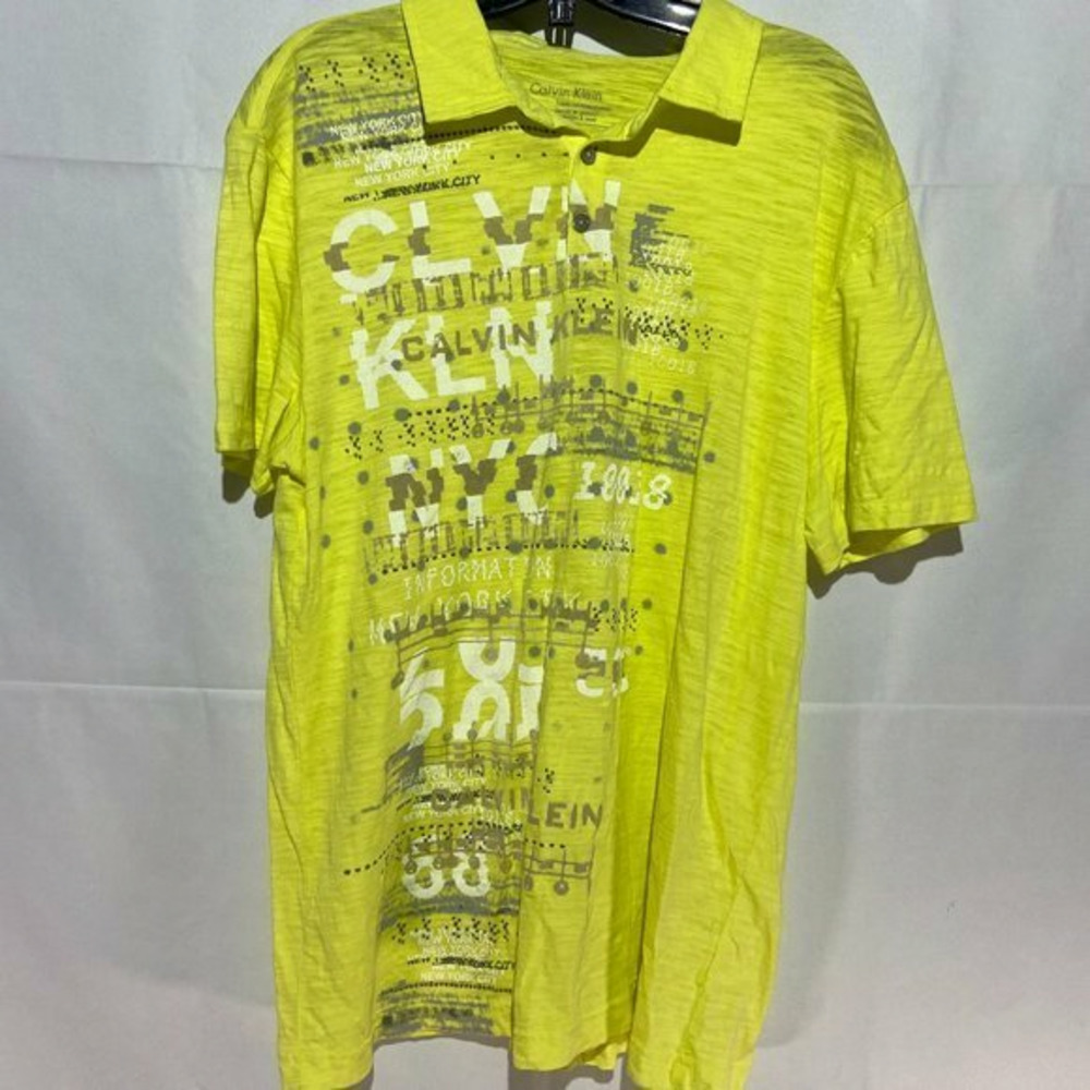 Calvin Klein Yellow‎ Polo Shirt LIKE NEW